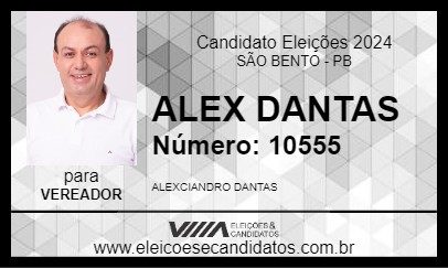 Candidato ALEX DANTAS 2024 - SÃO BENTO - Eleições