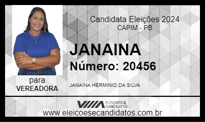 Candidato JANAINA 2024 - CAPIM - Eleições