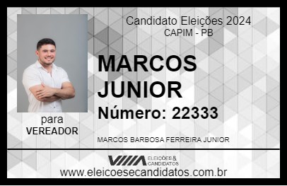 Candidato MARCOS JUNIOR 2024 - CAPIM - Eleições