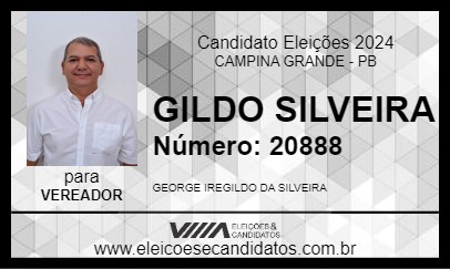 Candidato GILDO SILVEIRA 2024 - CAMPINA GRANDE - Eleições