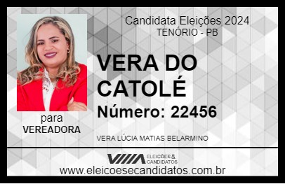 Candidato VERA DO CATOLÉ 2024 - TENÓRIO - Eleições