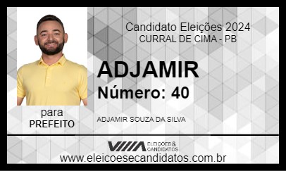 Candidato ADJAMIR 2024 - CURRAL DE CIMA - Eleições