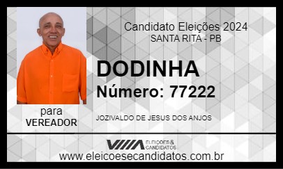 Candidato DODINHA 2024 - SANTA RITA - Eleições