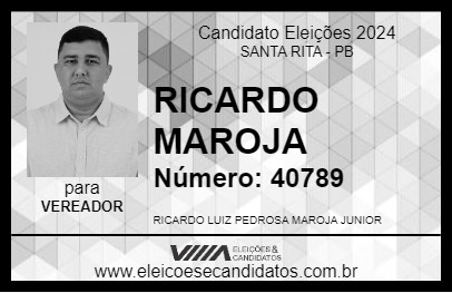 Candidato RICARDO MAROJA 2024 - SANTA RITA - Eleições