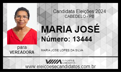 Candidato MARIA JOSÉ 2024 - CABEDELO - Eleições