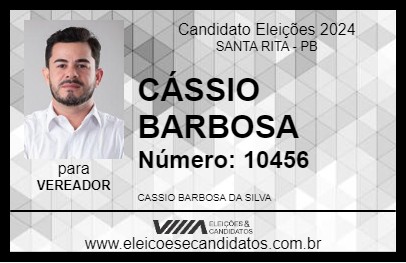 Candidato CÁSSIO BARBOSA 2024 - SANTA RITA - Eleições