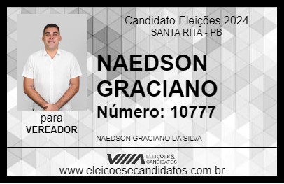 Candidato NAEDSON GRACIANO 2024 - SANTA RITA - Eleições