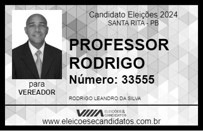 Candidato PROFESSOR RODRIGO 2024 - SANTA RITA - Eleições