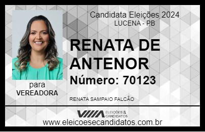 Candidato RENATA DE ANTENOR 2024 - LUCENA - Eleições