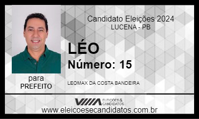 Candidato LÉO 2024 - LUCENA - Eleições