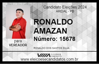 Candidato RONALDO AMAZAN 2024 - AREIAL - Eleições