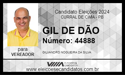 Candidato GIL DE DÃO 2024 - CURRAL DE CIMA - Eleições