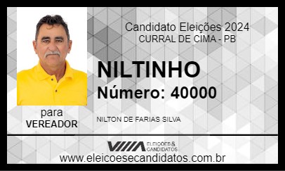 Candidato NILTINHO 2024 - CURRAL DE CIMA - Eleições