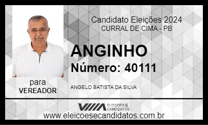 Candidato ANGINHO 2024 - CURRAL DE CIMA - Eleições