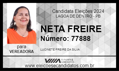 Candidato NETA FREIRE 2024 - LAGOA DE DENTRO - Eleições