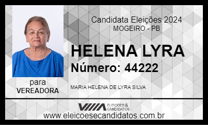 Candidato HELENA LYRA 2024 - MOGEIRO - Eleições