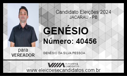 Candidato GENÉSIO 2024 - JACARAÚ - Eleições