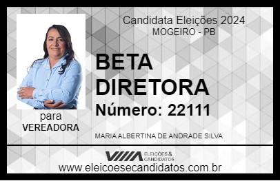 Candidato BETA DIRETORA 2024 - MOGEIRO - Eleições