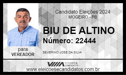 Candidato BIU DE ALTINO 2024 - MOGEIRO - Eleições