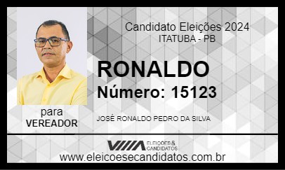 Candidato RONALDO 2024 - ITATUBA - Eleições