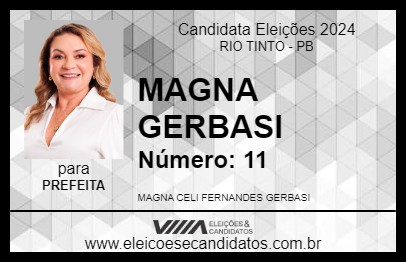 Candidato MAGNA GERBASI 2024 - RIO TINTO - Eleições