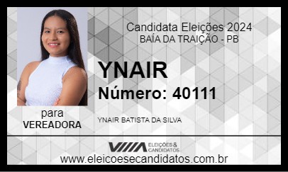 Candidato YNAIR 2024 - BAÍA DA TRAIÇÃO - Eleições