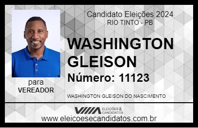 Candidato WASHINGTON GLEISON 2024 - RIO TINTO - Eleições