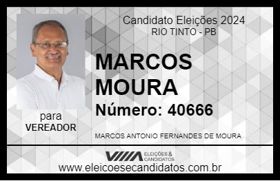 Candidato MARCOS MOURA 2024 - RIO TINTO - Eleições