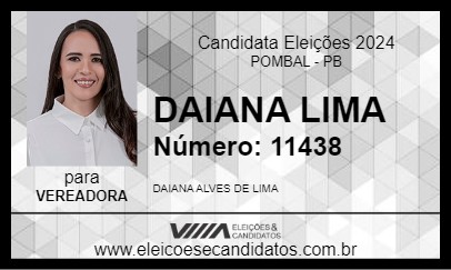 Candidato DAIANA LIMA 2024 - POMBAL - Eleições