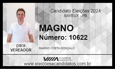 Candidato MAGNO 2024 - BAYEUX - Eleições