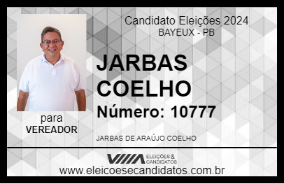 Candidato JARBAS COELHO 2024 - BAYEUX - Eleições