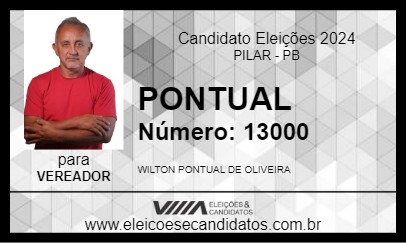 Candidato PONTUAL 2024 - PILAR - Eleições