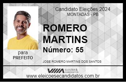 Candidato ROMERO MARTINS 2024 - MONTADAS - Eleições