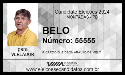 Candidato BELO 2024 - MONTADAS - Eleições