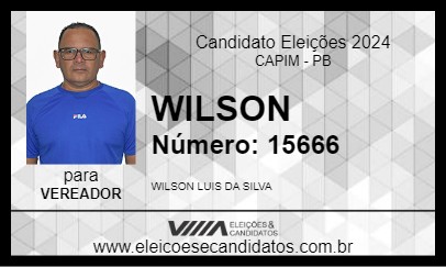 Candidato WILSON 2024 - CAPIM - Eleições