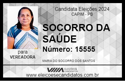 Candidato SOCORRO DA SAÚDE 2024 - CAPIM - Eleições