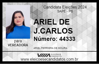 Candidato ARIEL DE J.CARLOS 2024 - SAPÉ - Eleições