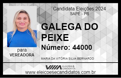 Candidato GALEGA DO PEIXE 2024 - SAPÉ - Eleições