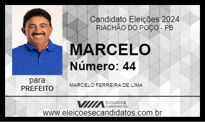 Candidato MARCELO 2024 - RIACHÃO DO POÇO - Eleições