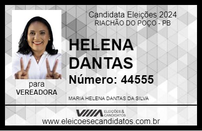 Candidato HELENA DANTAS 2024 - RIACHÃO DO POÇO - Eleições