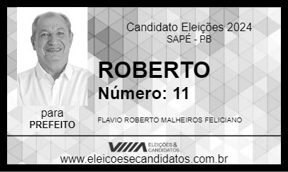 Candidato ROBERTO 2024 - SAPÉ - Eleições