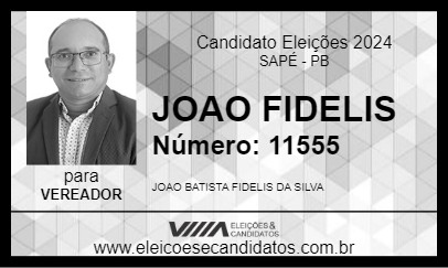 Candidato JOAO FIDELIS 2024 - SAPÉ - Eleições