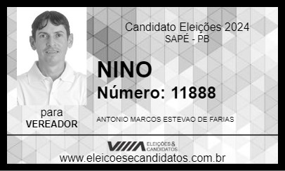 Candidato NINO 2024 - SAPÉ - Eleições