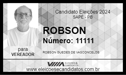 Candidato ROBSON 2024 - SAPÉ - Eleições