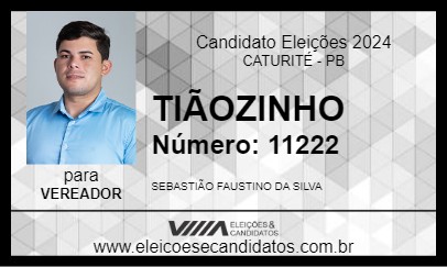 Candidato TIÃOZINHO 2024 - CATURITÉ - Eleições