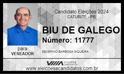 Candidato BIU DE GALEGO 2024 - CATURITÉ - Eleições