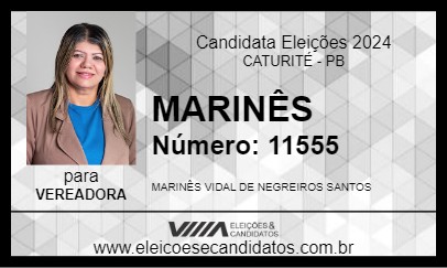 Candidato MARINÊS 2024 - CATURITÉ - Eleições