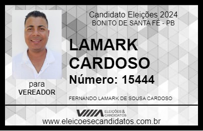 Candidato LAMARK CARDOSO 2024 - BONITO DE SANTA FÉ - Eleições