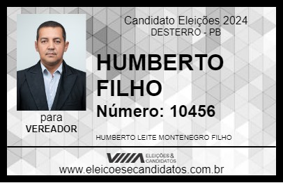 Candidato HUMBERTO FILHO 2024 - DESTERRO - Eleições