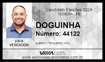 Candidato DOGUINHA 2024 - TEIXEIRA - Eleições